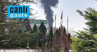 Kayseri Serbest Bölgede çıkan ve korkutan yangın!