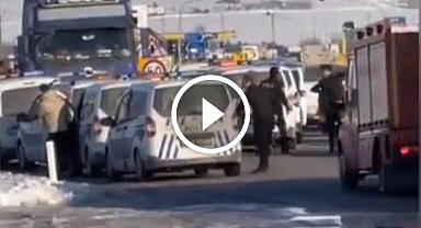 Kahramanmaraş-Elbistan yolunda polis ile yağmacılar arasında silahlı çatışma (Videolu Haber)