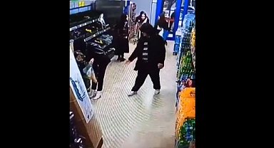 Markette kadını taciz etti! (Video Haber)